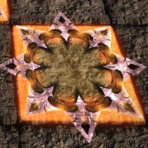 A Radial Square AoE marker.