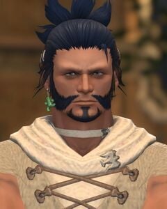 Man with a Cactuar Earring