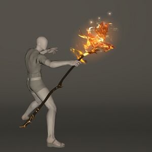 Suzaku's Flame-kissed Rod