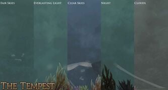 Types of weather seen in The Tempest