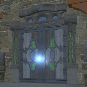 Oasis Crowned Door