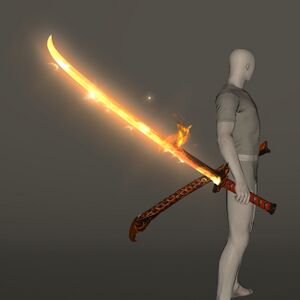 Suzaku's Flame-kissed Chokuto