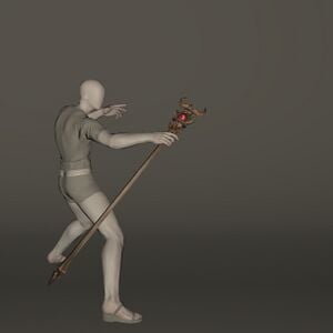 Aetherial Horn Staff