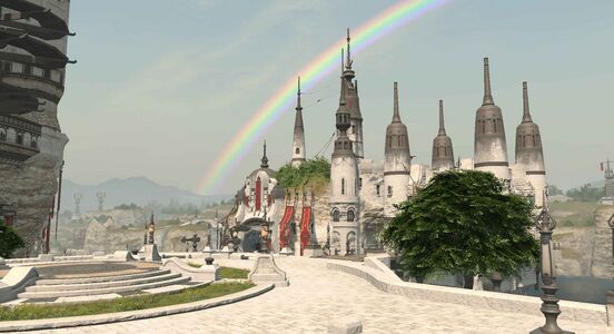 Moving from Rain to Clear Skies can produce a rainbow