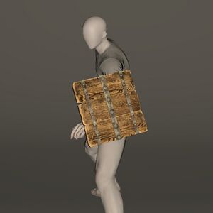 Worm-eaten Square Shield