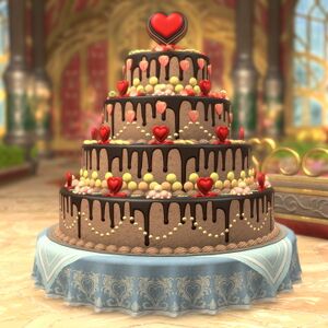 Heart Chocolate Cake