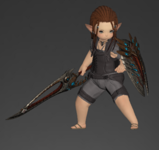 Queensknight Falchion and Shield (Paladin)