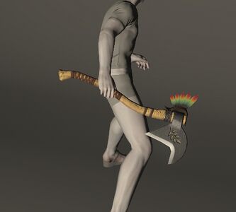 Plumed Steel Hatchet