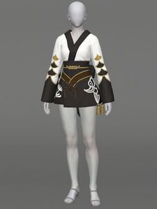 Lady's Yukata (Black)