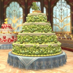 Cactuar Pistachio Cake