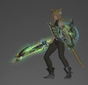 Shield with Shinryu's Ephemeral Longsword