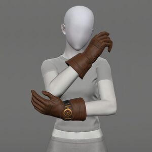 Bygone Brass Gloves of Healing