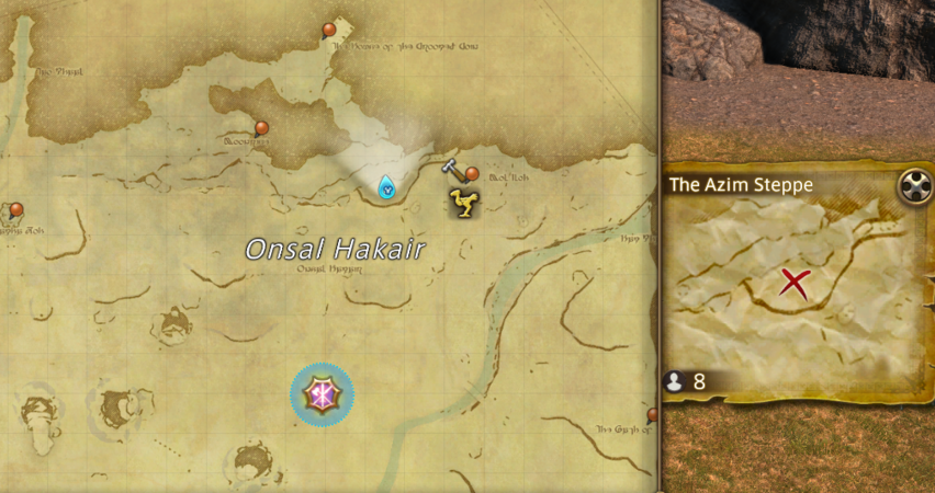 Gazelleskin Treasure Map - Final Fantasy XIV Online Wiki - FFXIV / FF14 ...